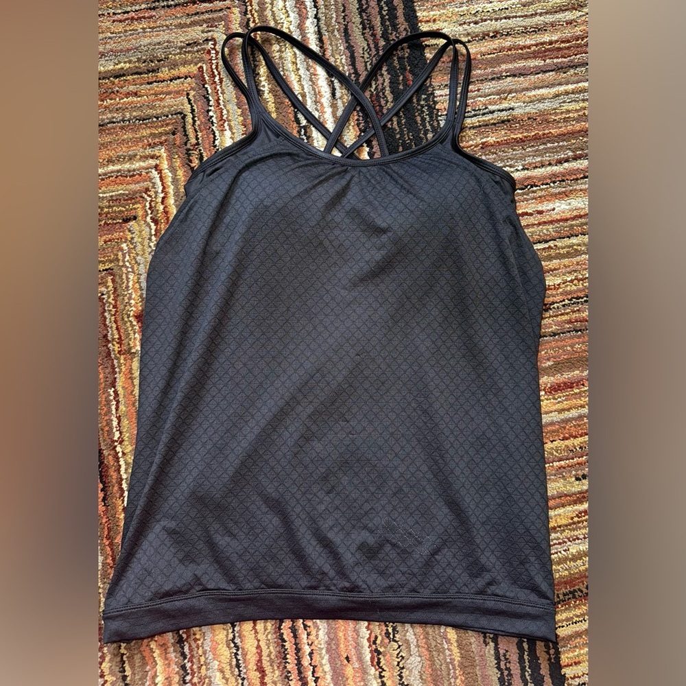 Athleta Black Tank Top with built in bra